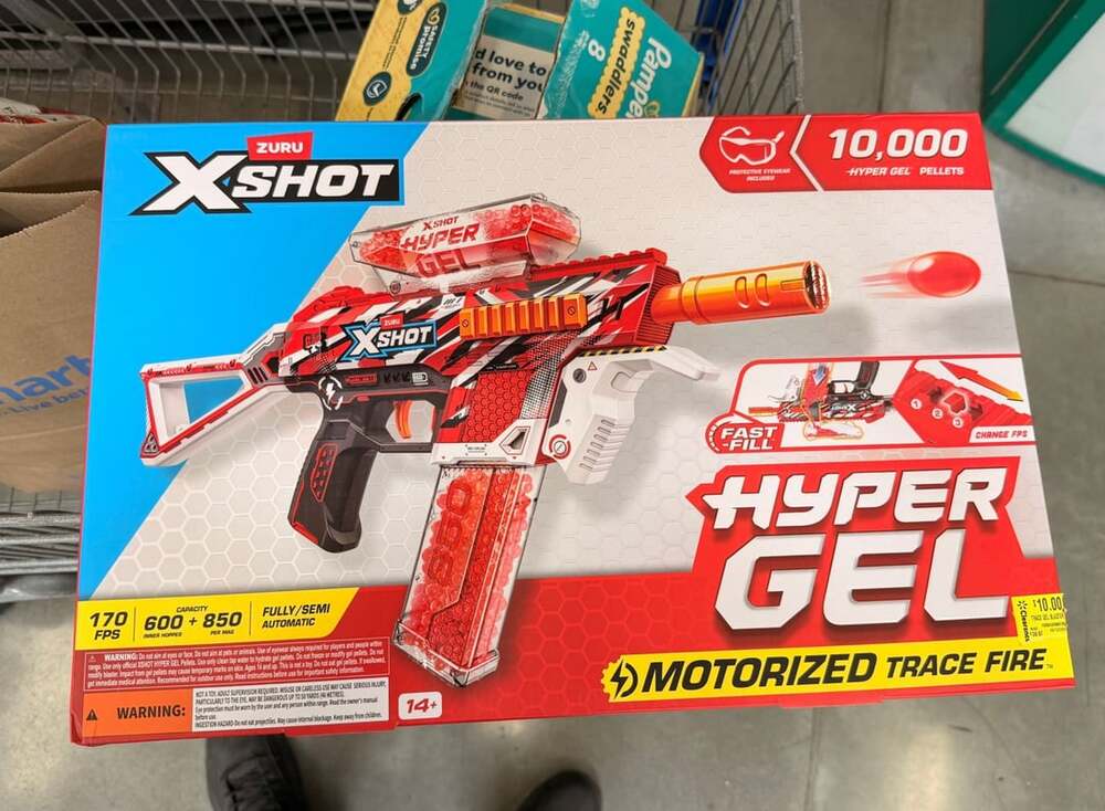 ZURU X-Shot Hyper Gel Motorized Trace Fire Blaster